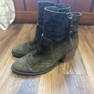 Olive OTBD tall ankle boot